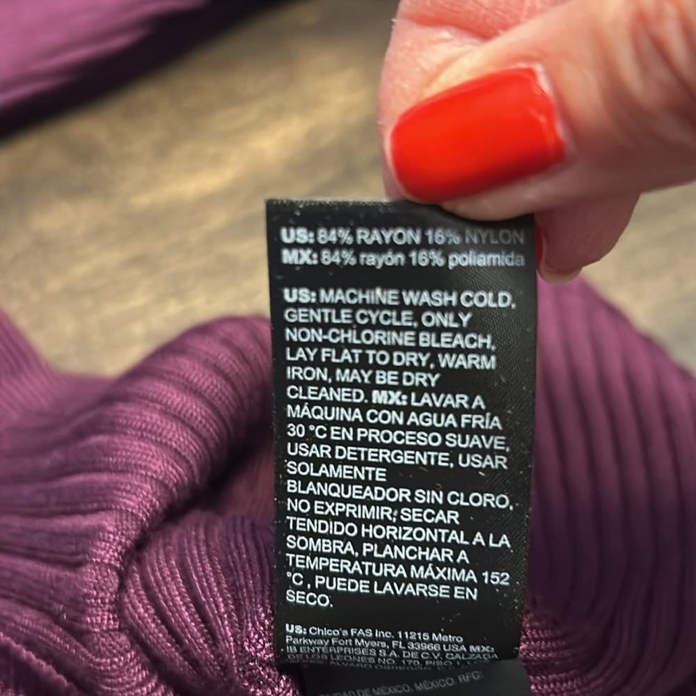 WHBM Plum Noir Ribbed Turtleneck Sweater - Picture 10 of 13